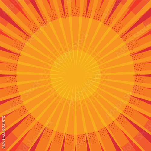 Abstract Pop Art Comic Background Design Event