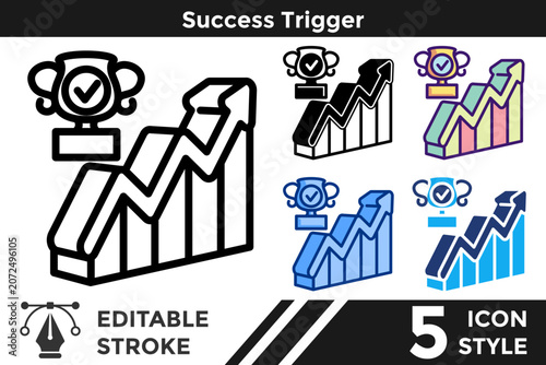 Картината върху платно Success Trigger