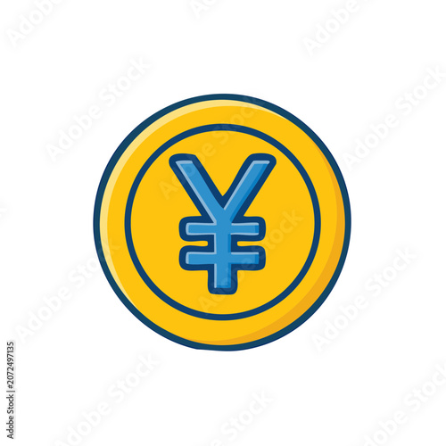 Yellow and blue lightning bolt icon