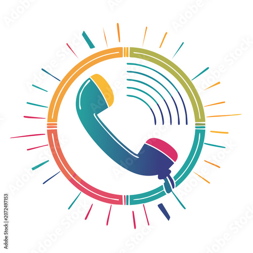 Abstract colorful spiral vector illustration