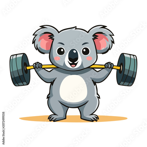 Cute cartoon elephant carrying travel bags