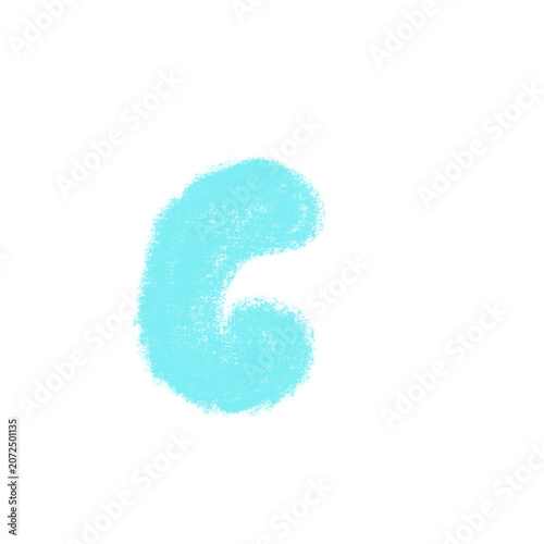 Chalk Textured Kids letter 