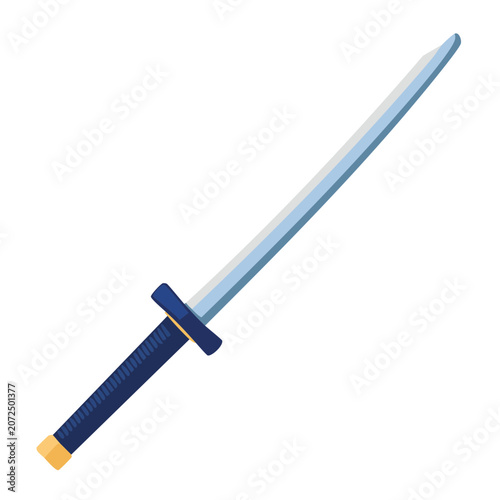 Blue and yellow flat vector screwdriver