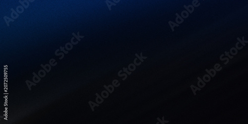 Obraz na plátně Deep blue abstract background with subtle grain texture and dark vignetting creating moody elegant minimalist visual effect