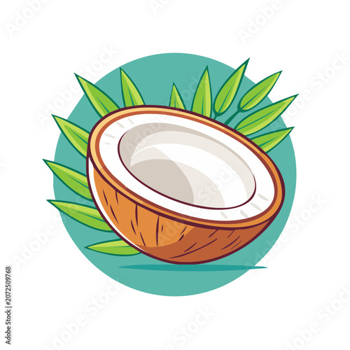 Teal and orange spiral vector illustration
