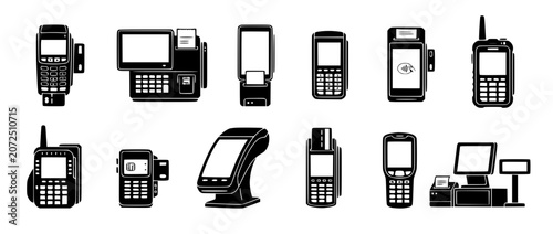 Payment Terminal Icons Collection