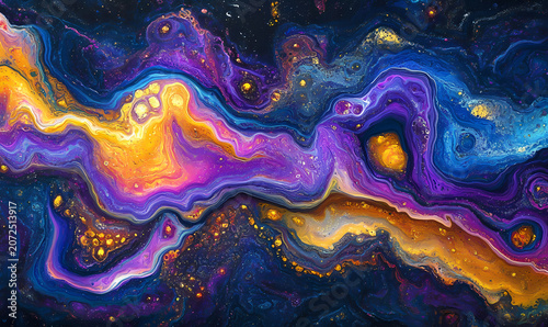 Abstract Cosmic Flow Painting