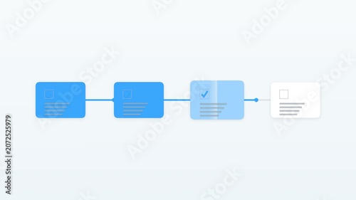 Workflow Automation Progress Animation for Project Management Website Background and Corporate Template Motion Design Video