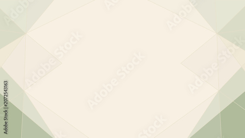 Fényképezés Minimalist low poly background with abstract sage green polygonal shapes and fin