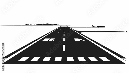 Asphalt Road Lane Highway Markings.