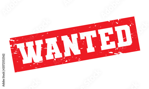 Vector Grunge Wanted Stamp Label