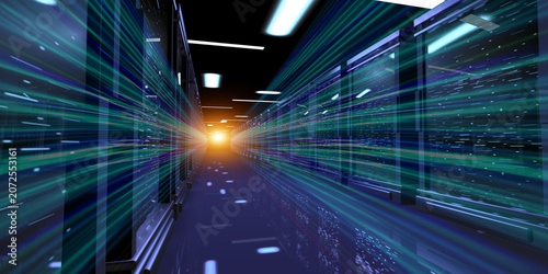 High Speed AI Data Transfer Through Modern Data Center with Enterprise Server Infrastructure