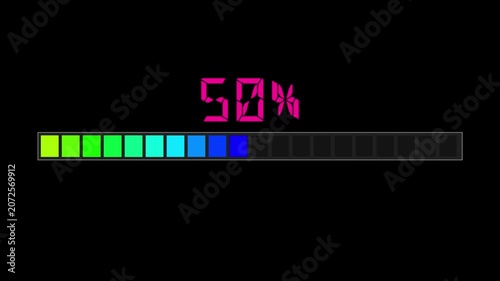progress bar with percentage from 0 to 100 showing transferring funds text and transaction successful message