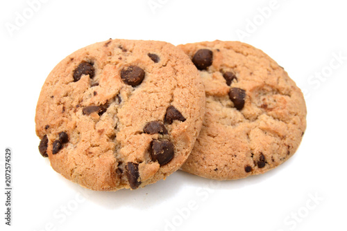 Sweet cookies isolated on a white background