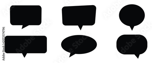 Collection of cute blank dialogue boxes. Modern text box. Unique text banner.  Text box frame set with quotation mark. Hand drawn marker brush stroke text speech message frame background.
