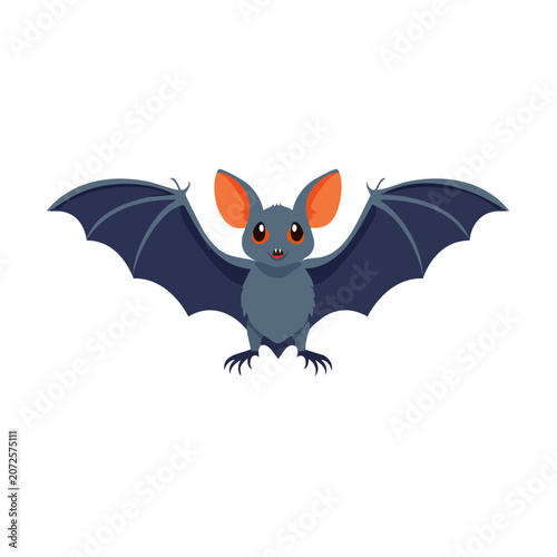Blue parrot vector illustration