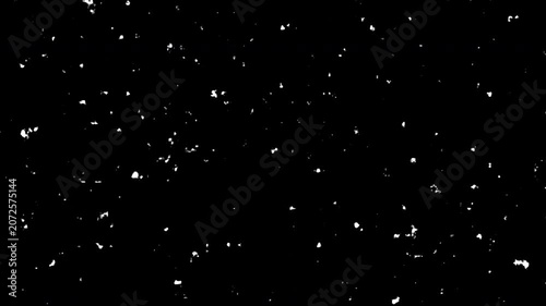Vintage film grain dust particles overlay texture black background