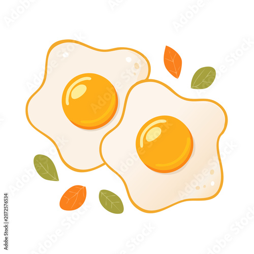 Flat vector illustration of orange and lemon slices