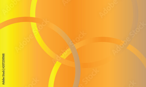 Abstract orange and yellow gradient background with overlapping circular rings, smooth color transitions, modern geometric design, and dynamic decorative composition.