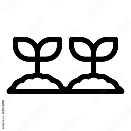 Plants icon. Vector line icon