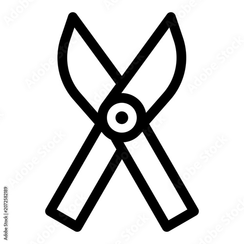Pruning Shears icon. Vector line icon