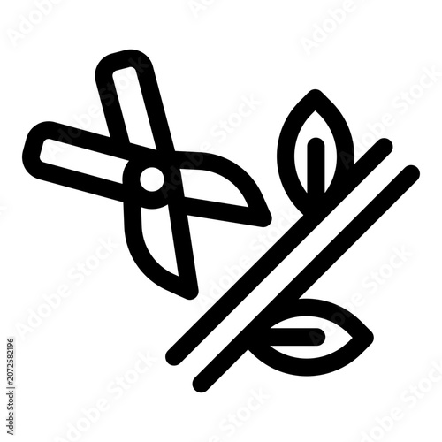 Pruning Shears icon. Vector line icon