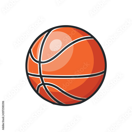 Orange basketball vector illustration