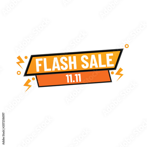 Flash Sale Label Vector