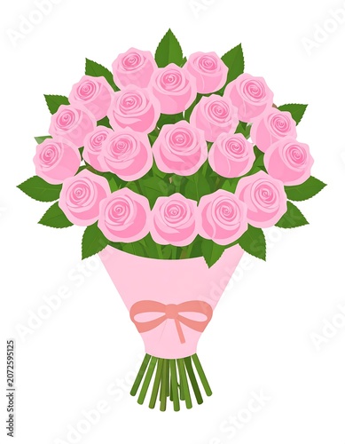 Pink roses bouquet floral arrangement romantic gift celebration decor