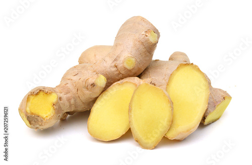 Ginger isolated on white background