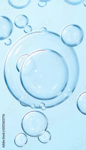 Abstract Water Bubbles Macro Science Background