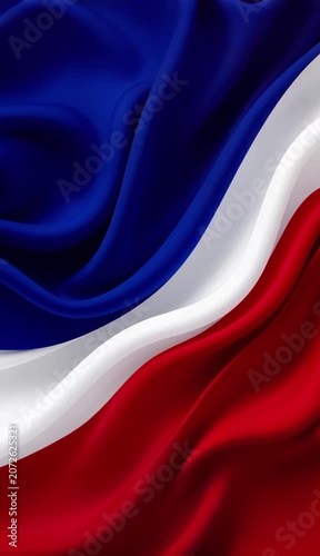 Flag of Chile waving in the wind national symbol