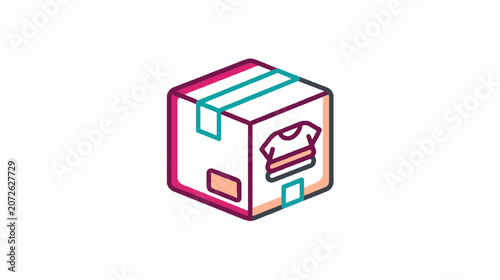 Isometric Server Data Storage Halftone Graphic