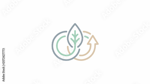 Abstract Organic Leaf Shapes in Blue Halftone Dot Pattern