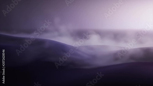 Abstract purple smoke and fog background with soft light.