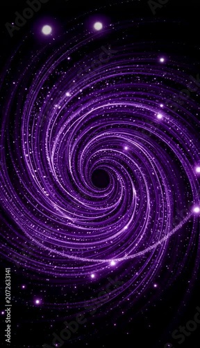 Purple Galaxy Swirl Abstract Background Space Vortex