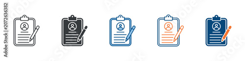 Enrollment Icon Set Multiple Style Collection
