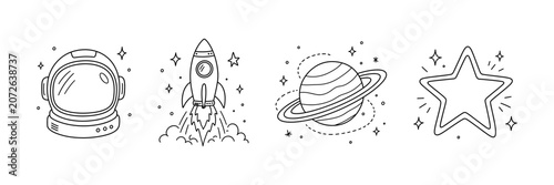 Εκτύπωση καμβά Adventure In Outer Space