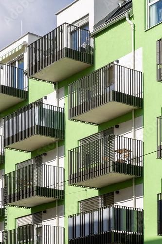Vienna, Austria - June 19, 2023: Modern architecture of the Austrian capital Vienna