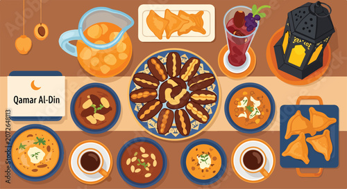 A vibrant spread of Middle Eastern cuisine