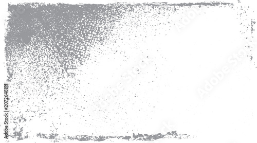 Obraz na plátně Rubbed aged halftone texture with distressed raster pattern Monochrome grunge ov