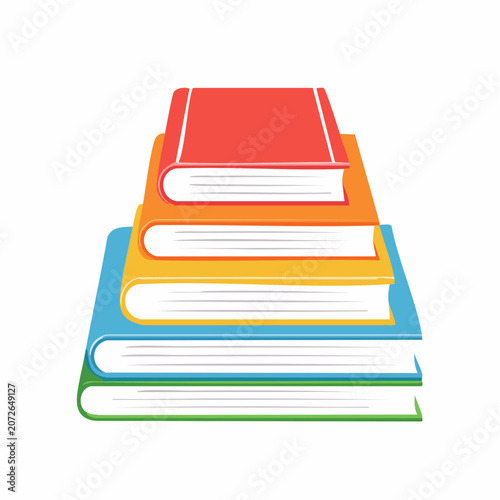 Stack of Colorful Books