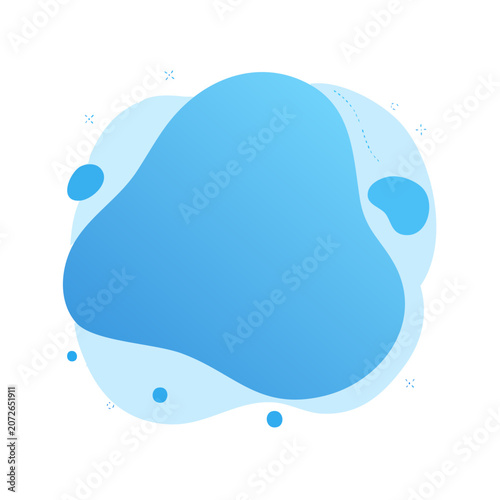 Abstract blue water drop splash vector