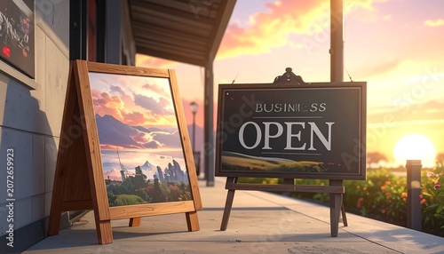 Two outdoor signs with an 