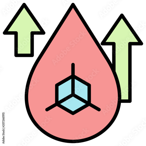 Cuadro en lienzo Hyperglycemia Icon