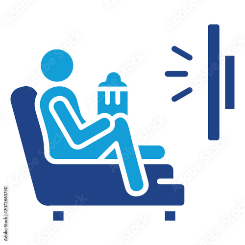 Bild auf Leinwand Physical Inactivity Icon