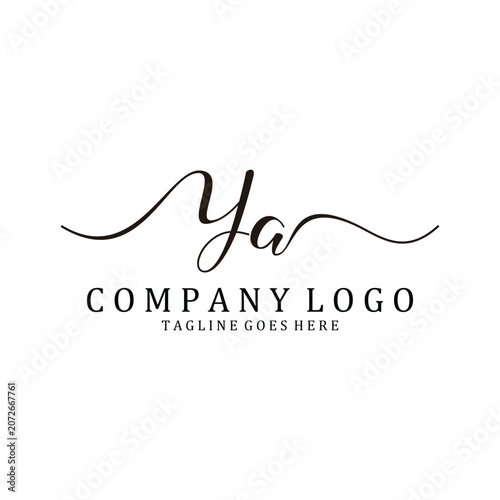 Hand Write W and N Logo Design