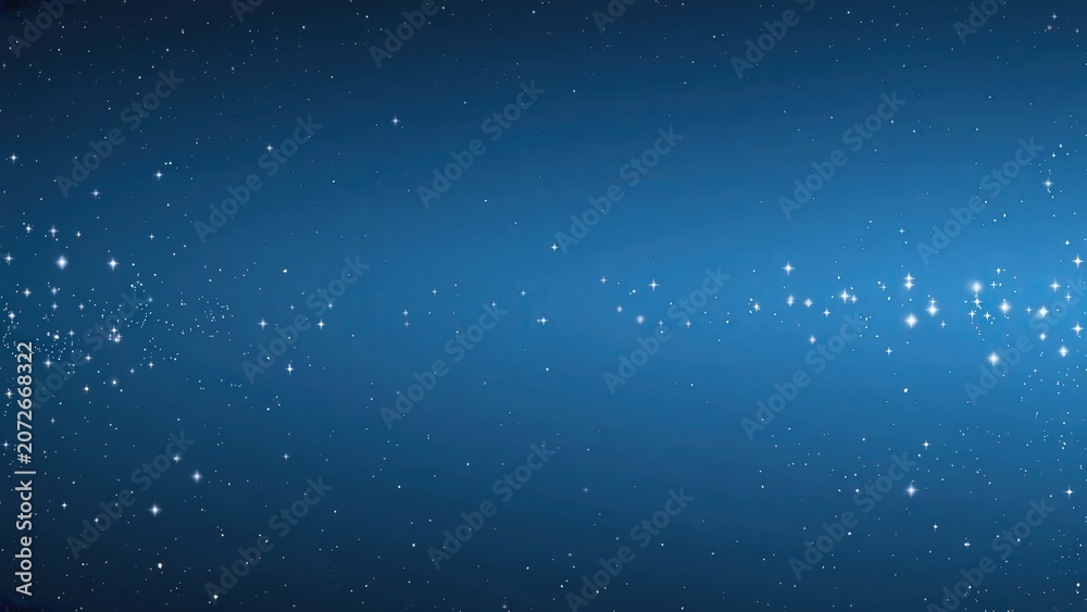 Fototapeta premium Dark blue gradient with floating light particles