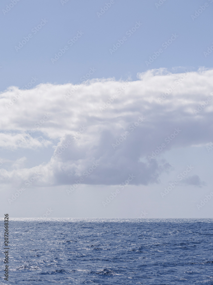 Fototapeta premium Clouds above the Celtic Sea, Isle of scilly, Cornwall, UK.