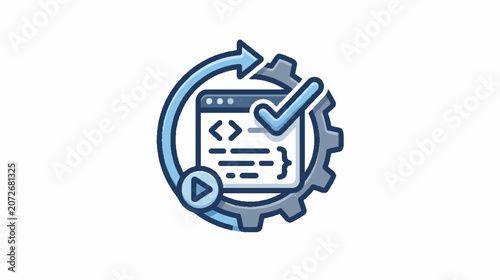 Technical settings gear and coding window halftone design